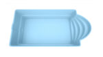 GFK Pool Italien Blau 8 x 3,2 x 1,5 m