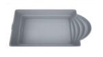GFK Pool Italien Grau 10,3 x 3,7 x 1,5 m