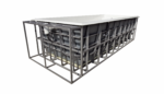 Freistehender GFK Pool Nightfall Grau 7,06 x 2,68 x 1,6 m