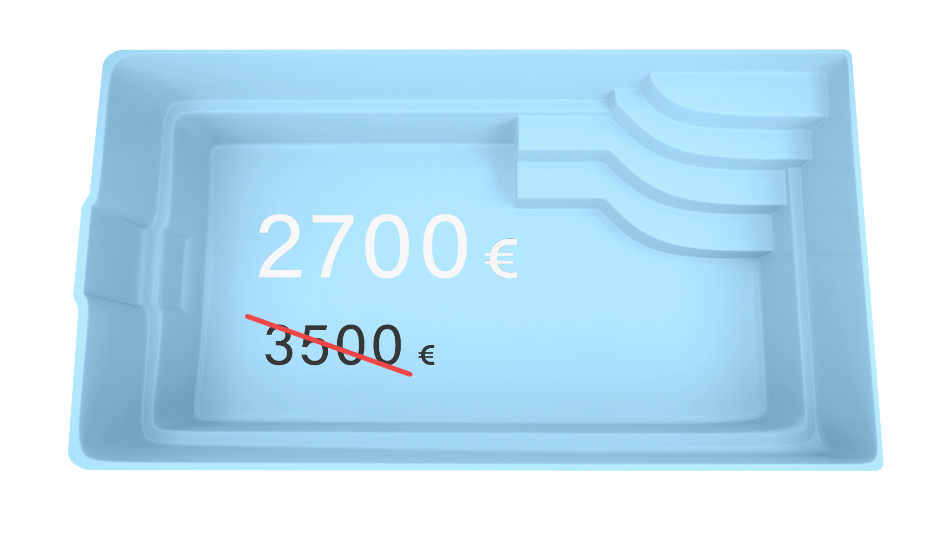 OFFER sevilla blue eur GFK Pool Spanien Blau 6,2 x 3 x 1,46 m