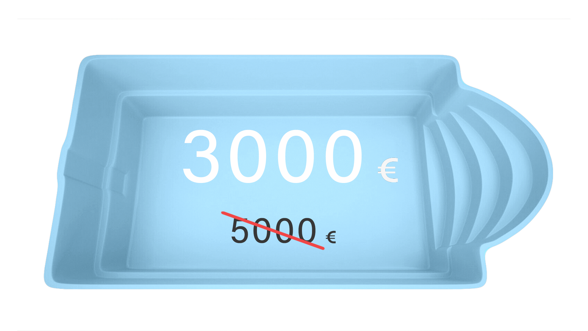 OFFER BPR9 EUR GFK Pool Italien Blau 9 x 3,2 x 1,5 m