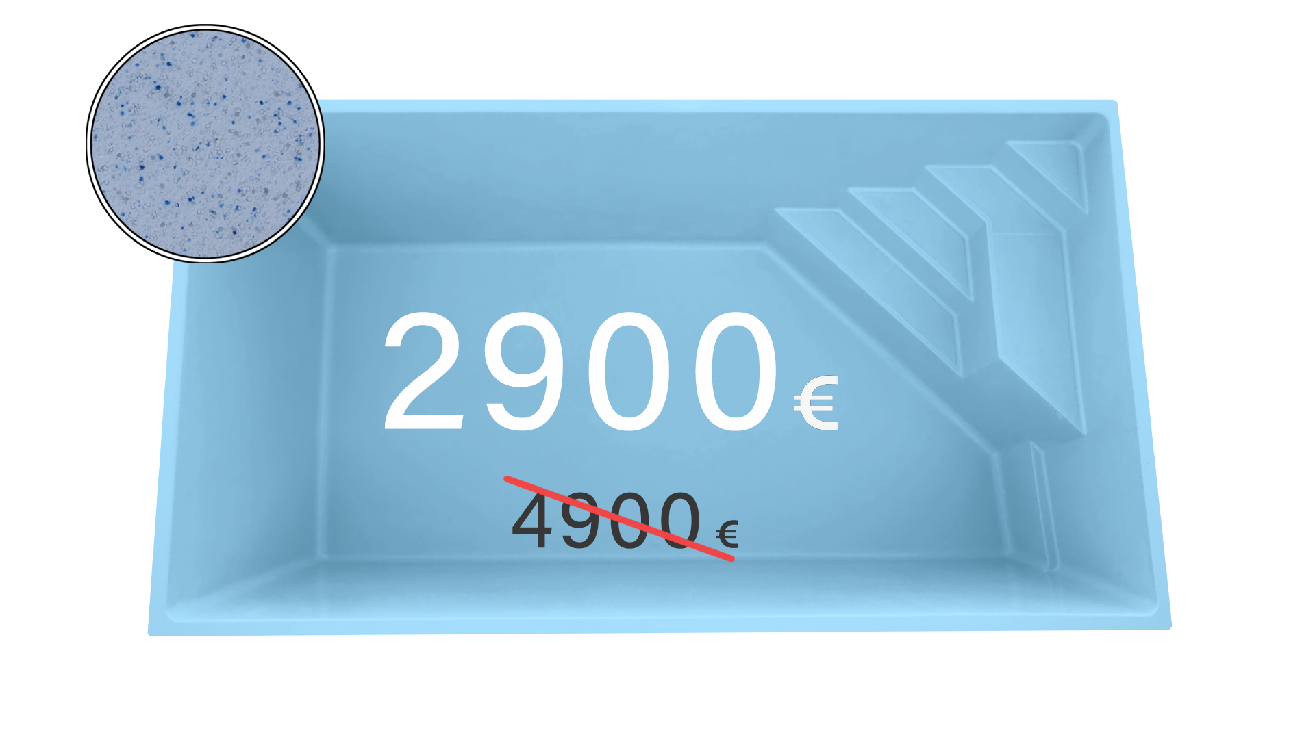 OFFER N6 UZ BLUE 3D EUR GFK Pool Nightfall 3D-Blau 6 x 2,7 x 1,5 m